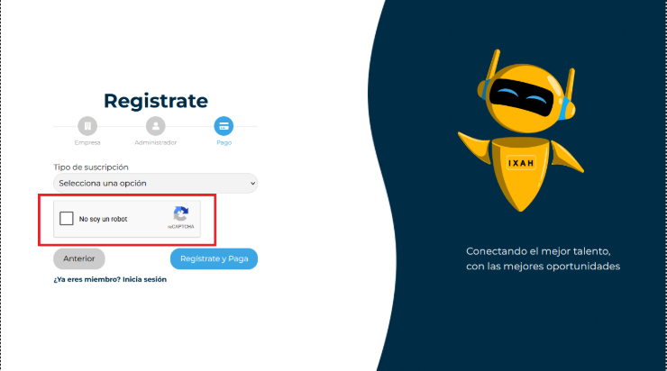 Verificación captcha